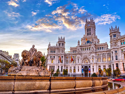 Madrid destination view